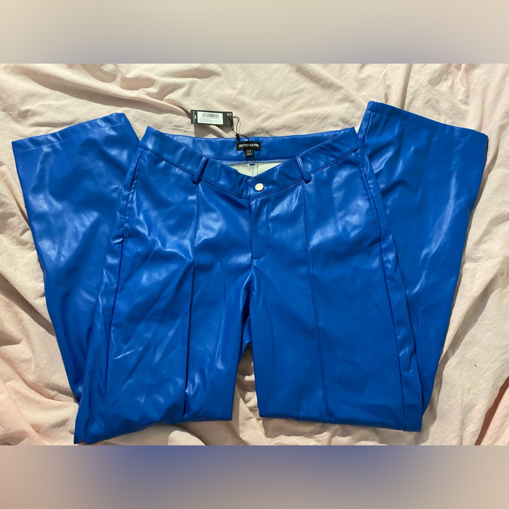 Electric Blue Flared Trousers